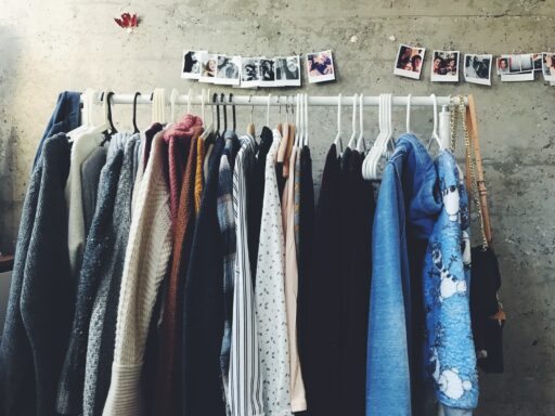 assorted-color clothes lot